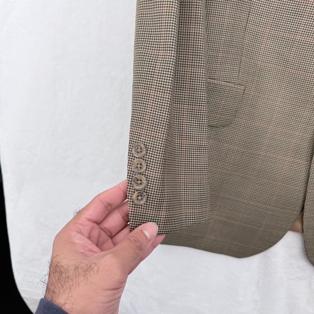 Ralph Lauren Sport Coat Dillards Mens 41R Gray Plaid Two Buttons Wool - Picture 14 of 16